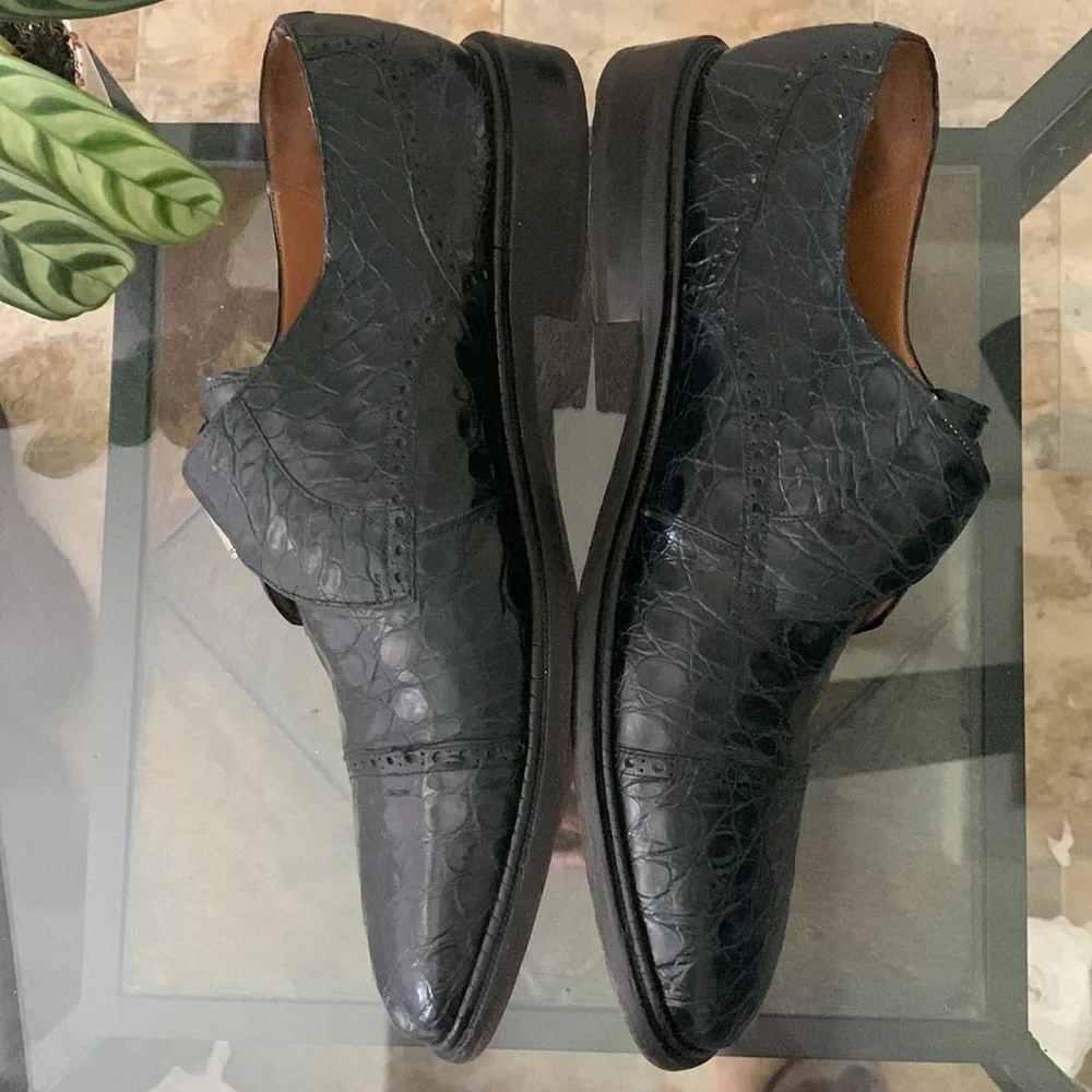Genuine Crocodile Monk Strap Leather Loafers | PAOLO DE MARCO